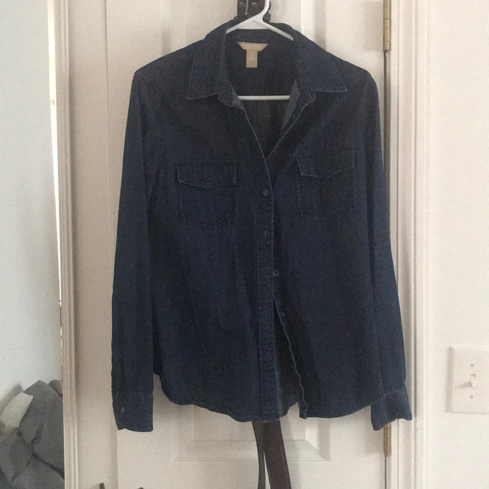 Banana Republic Chambray Button- down